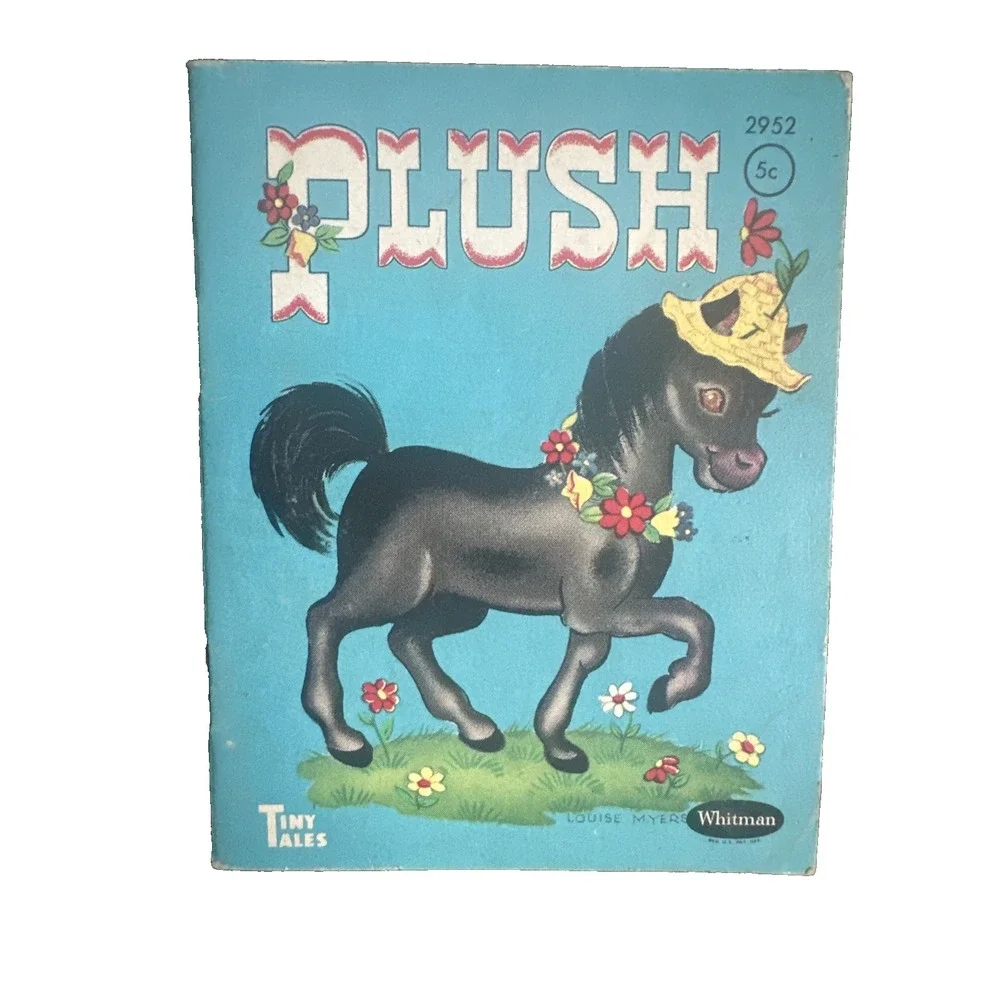 1949 Whitman Tiny Tales  Plush Paperback Book 4x3 Inch Great Condition for Age